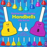 Handbells Clip Art - Colored Bells | Musical Instruments