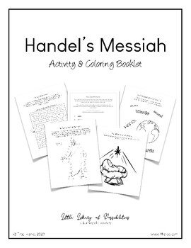 Preview of Handel's Messiah Activity and Coloring Book