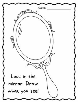 hand mirror coloring page