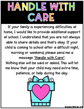 Handle With Care Note