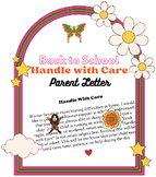 Handle with Care - Back to School Letter to Parents