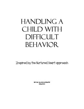 Preview of Handling a Child with Difficult Behavior