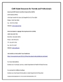 Handout - Cleft Palate Resources for Parents and Professionals