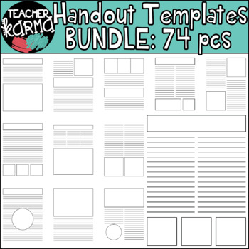 Preview of Worksheet Templates / Make Your Own Handouts