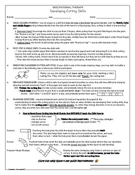 Preview of Handout from an OT Proven to Develop Cutting Skills Fast