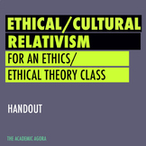 Handout on Ethical/Cultural Relativism (for an Ethics/Ethi