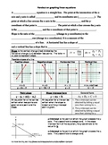 Handout on Graphing Linear Equations