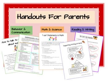 Preview of Handouts for Parents