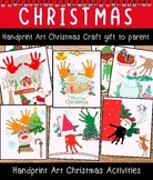 Handprint Art Christmas Craft gift to parent / Christmas A