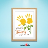 Handprint Art for Teacher Appreciation "If Teachers Were Flowers"