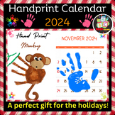 Handprint Calendar 2024   -A perfect gift ideas-