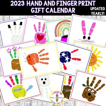 Preview of Handprint Calendar Gift.  A Parent and Student Fav ♥ YEARLY UPDATES! So Cute!!