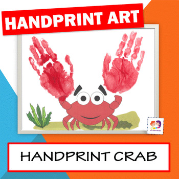 Handprint Crab Craft - Ocean Animal Craft by Non-Toy Gifts | TPT