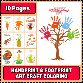 Preview of Handprint Craft Thanksgiving Worksheet Thanksgiving Craft Thanksgiving Activity