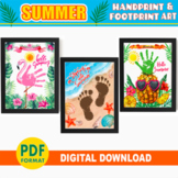 Handprint & Footprint Art BUNDLE | Summer Crafts | Activit