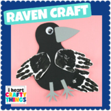 Handprint Raven or Crow Craft