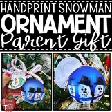 Handprint Snowman Ornament Poems {Great Student Made Parent Gift}