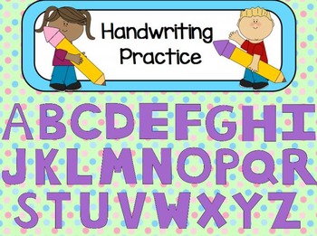 Preview of Handwriting Practice Flipchart for ActivInspire