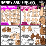 Finger Counting & Hand Signals Clip Art Bundle {Educlips Clipart}
