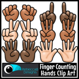 Finger Counting Hands Clip Art - Multicultural Clip Art