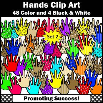 Colorful Hands Clipart Commercial Use Moveable Pieces SPS by Promoting ...