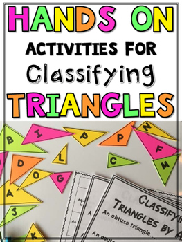 Preview of Types of Triangles Classifying Triangles Activity Types of Triangles Activities