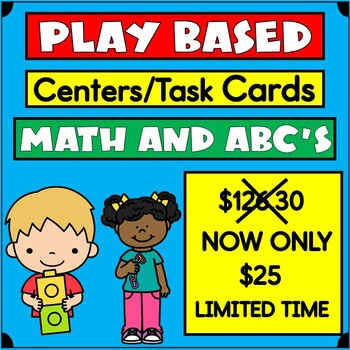 Preview of Hands On Activities for Pre-k and Kindergarten | Math and ABCs | 27 resources