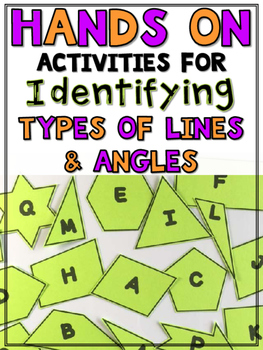 Preview of Types of Lines & Angles (ACUTE, OBTUSE, RIGHT, PERPENDICULAR, PARALLEL, ETC.)