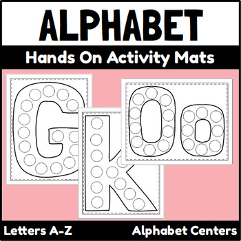 Alphabet play dough mat bundle (Uppercase, Lowercase, and Numbers) -  Digital Download - Growing Hands On Kids Store