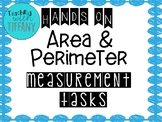Hands On Area and Perimeter Tasks FREEBIE!