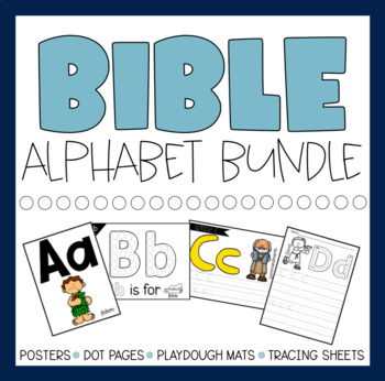 Preview of Hands On Bible Alphabet BUNDLE