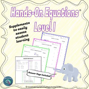 Preview of Hands-On Equations: Level I