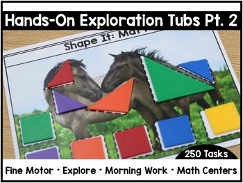 Preview of Hands-On Exploration Tubs PART TWO (Fine Motor, Morning Work, Morning Tubs)