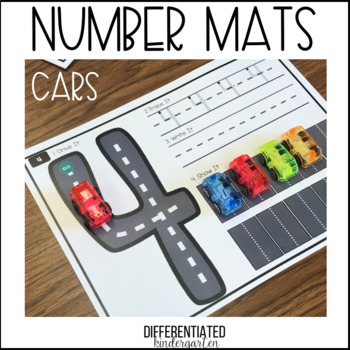 Preview of Hands-On, Fine Motor Number Car Mats