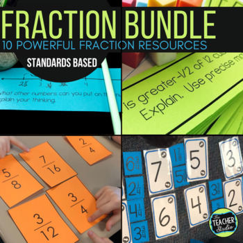Preview of Fraction Bundle:  10 Hands On Fraction Activities and Resources
