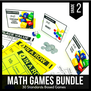 Preview of 2nd Grade Math Games - Hands On Small Group Math Activities