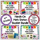 Math Station Hands-On Booklet Bundle - (All 4th grade CC) 