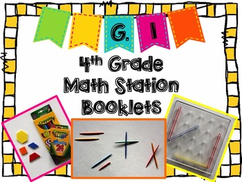 Preview of Hands-On Math Station Booklet - G.1 {Geometry / Lines / Rays / Angles}
