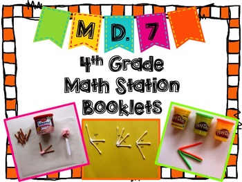 Preview of Hands-On Math Station Booklet - MD.7 {Angle Measurement / Additive}