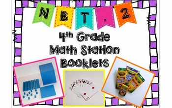 Preview of Hands-On Math Station Booklet - NBT.2 {Base Ten / Place Value / Expanded Form}