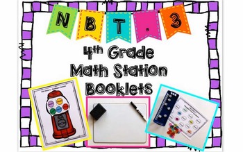 Preview of Hands-On Math Station Booklet - NBT.3 {Rounding / Place Value}