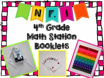Preview of Hands-On Math Station Booklet - NF.1 {Equivalent Fractions} Common Core
