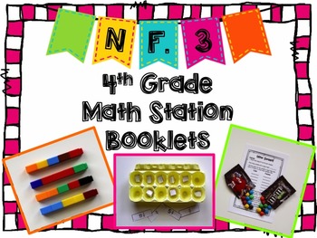 Preview of Hands-On Math Station Booklet - NF.3 { Fractions / Decompose / Mixed Numbers
