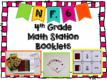 Preview of Hands-On Math Station Booklet - NF.6 {Decimals / Decimal Notation / Fractions}