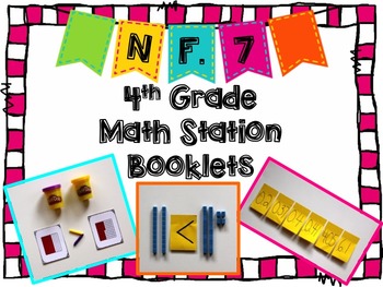 Preview of Hands-On Math Station Booklet - NF.7 {Comparing Decimals}