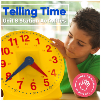 Telling Time Using Hands-on Math Centers in 2023  Math center activities,  Math time, Telling time math centers