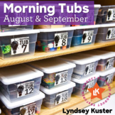 Hands-On Morning Tubs (Back to School)