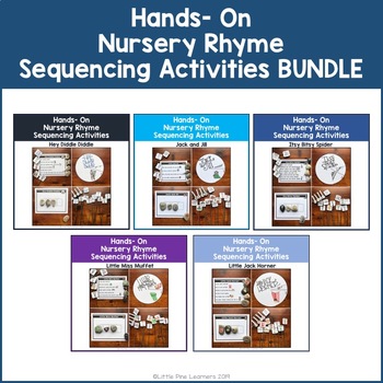 Preview of Hands-On Nursery Rhyme Sequencing Activities BUNDLE