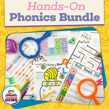 Preview of Hands-On Phonics Print and Go Ultimate Bundle Distance Learning