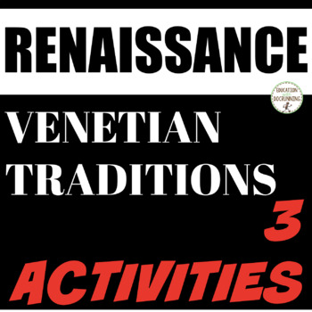 Preview of Renaissance Activities